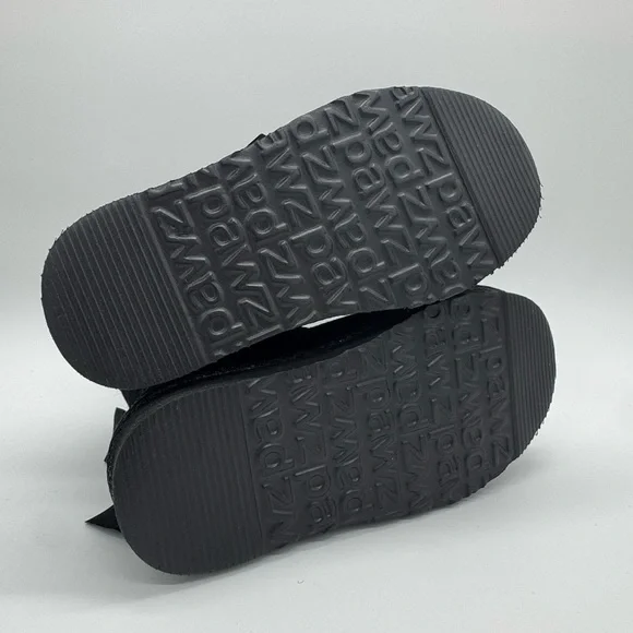 PAWZ Black Suede Boots with Ribbon Girls Size 10 Kids Bearpaw NEW - Picture 3 of 6